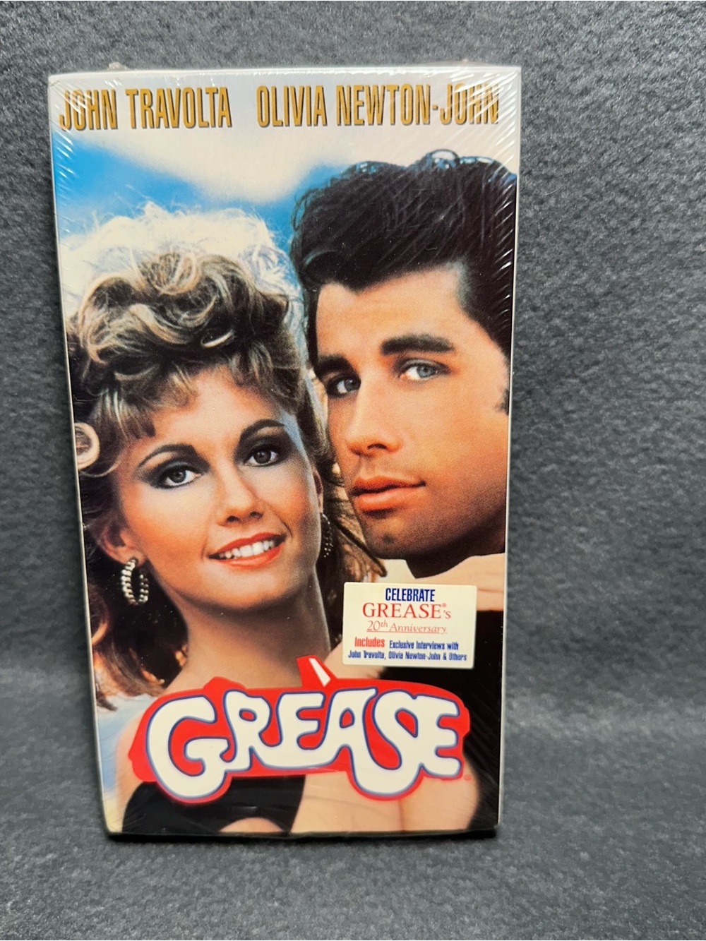 🆕 Grease Movie VHS - Olivia Newton-John & John Travolta (Black)